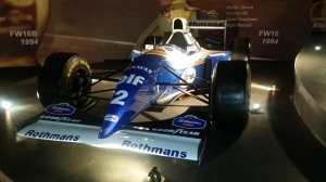 Senna's spare Williams FW16 from 1994 on display.